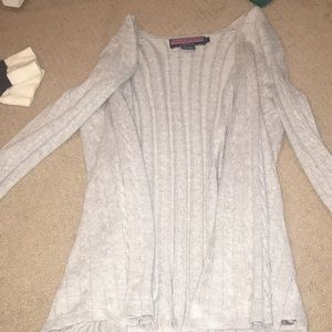 Light grey Vineyard Vines cotton cardigan